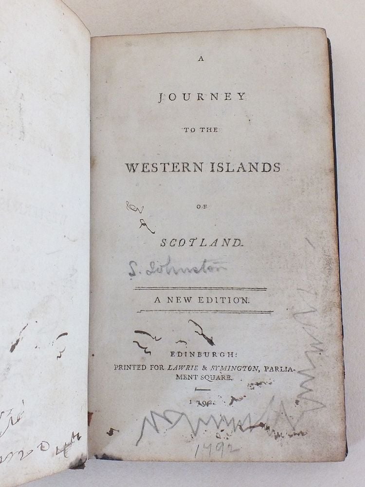 Samuel Johnson, A Journey To The Western Islands of Scotland, A New Edition (1792)