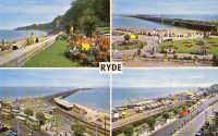 Ryde Isle of Wight Multiview Postcard - The Gardens & Apply Tower, Pier & Western Gardens, The Pier, Esplanade & Pavillion