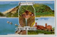 Isle of Wight: Beauty Spots Of The Isle Of Wight 5 View Multiview Colour Postcard 