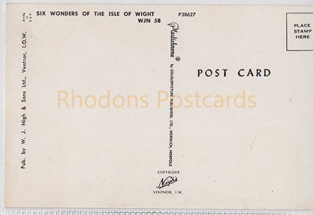 Isle of Wight: Six Wonders Of The Isle Of Wight Postcard, W J Nigh