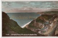 Isle of Wight: Blackgang Chine Showing The Needles Cliffs, Colour Real Photo Postcard - Nigh of Ventnor