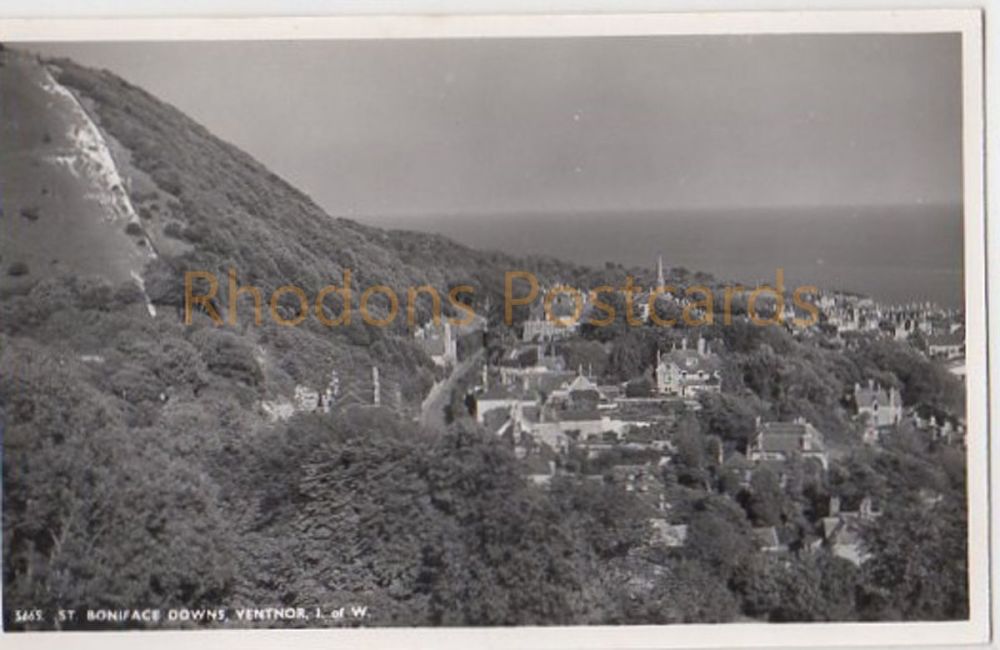 Isle of Wight: St Boniface Downs Ventnor- Nigh Real Photo Postcard