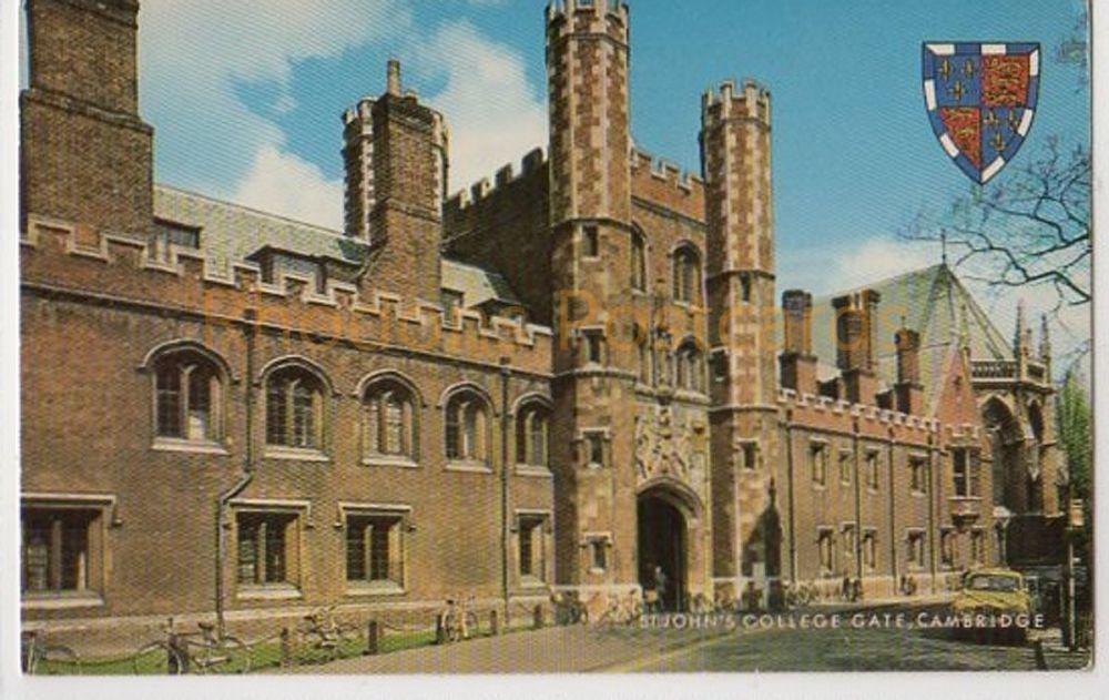 St Johns College Gate, Cambridge Colour Photo Postcard
