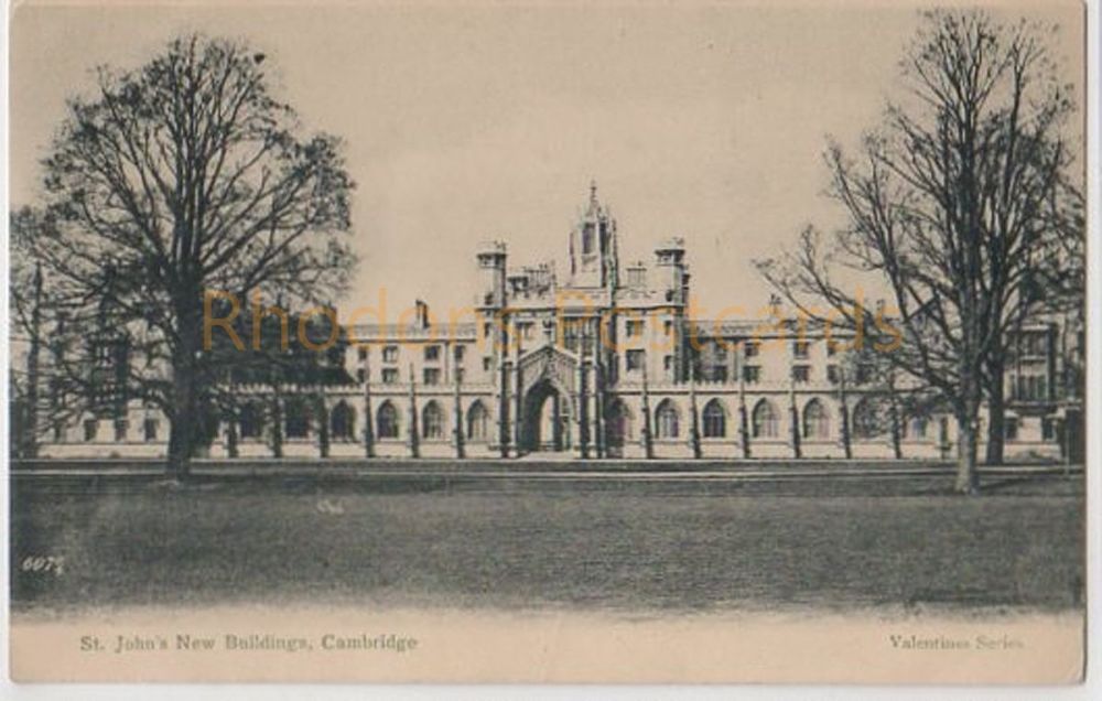 St John's New Buildings, Cambridge. Early 1900s Postcard (302)