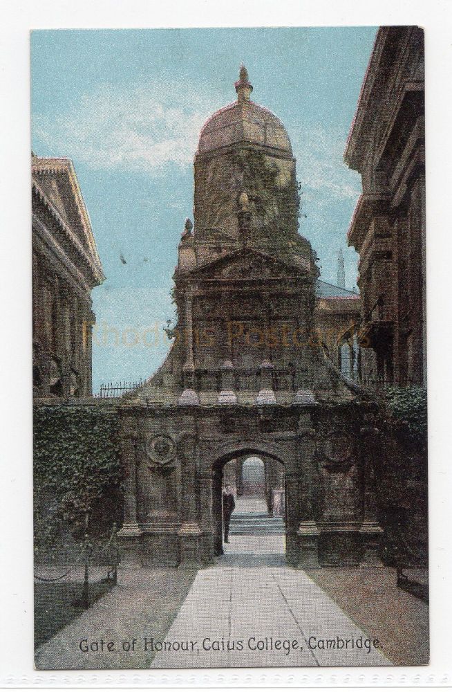 Gate Of Honour, Caius College College Cambridge Postcard