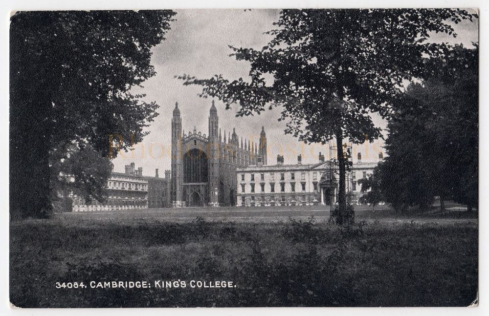 Kings College Cambridge. Photochrom Exclusive Grano Series Postcard