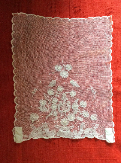 Victorian Embroidered Lace Modesty Panel Insert  