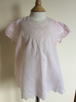 Pink Baby Dress-Handmade Embroidered- Early 1900s