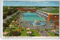 Butlins Filey - Outdoor Swimming Pool & Fountains - 1970s Postcard | ABBOTT Family, Canvey Island