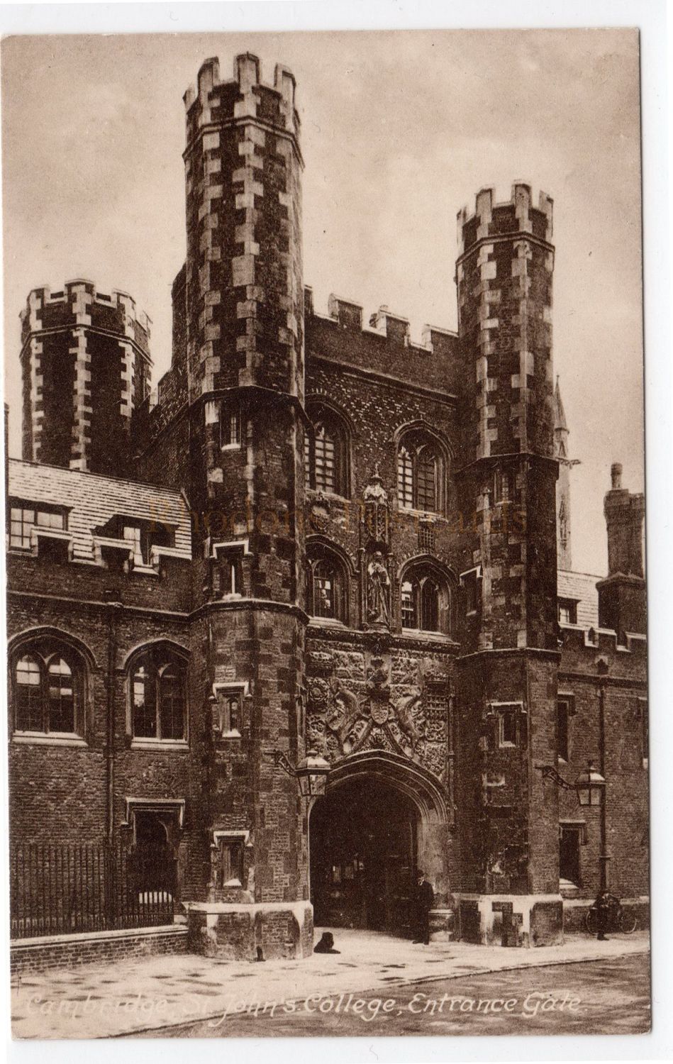St Johns College Entrance Gate, Cambridge Postcard (Friths)