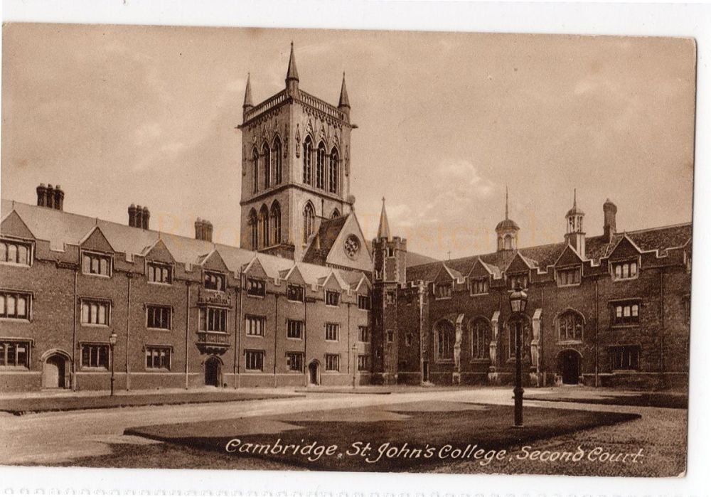 St Johns College Cambridge, Second Court View - Friths Postcard  (339)