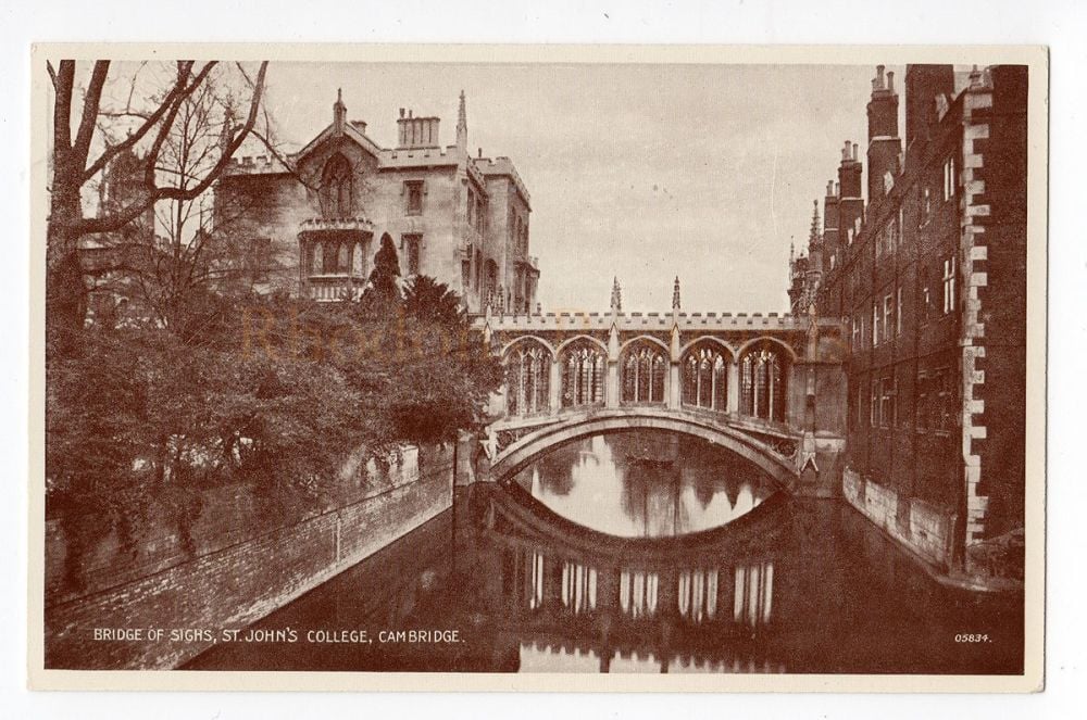   St Johns College Cambridge, Bridge Of Sighs Postcard (346)