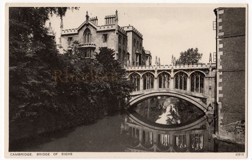 Bridge of Sighs, Cambridge Photo Postcard