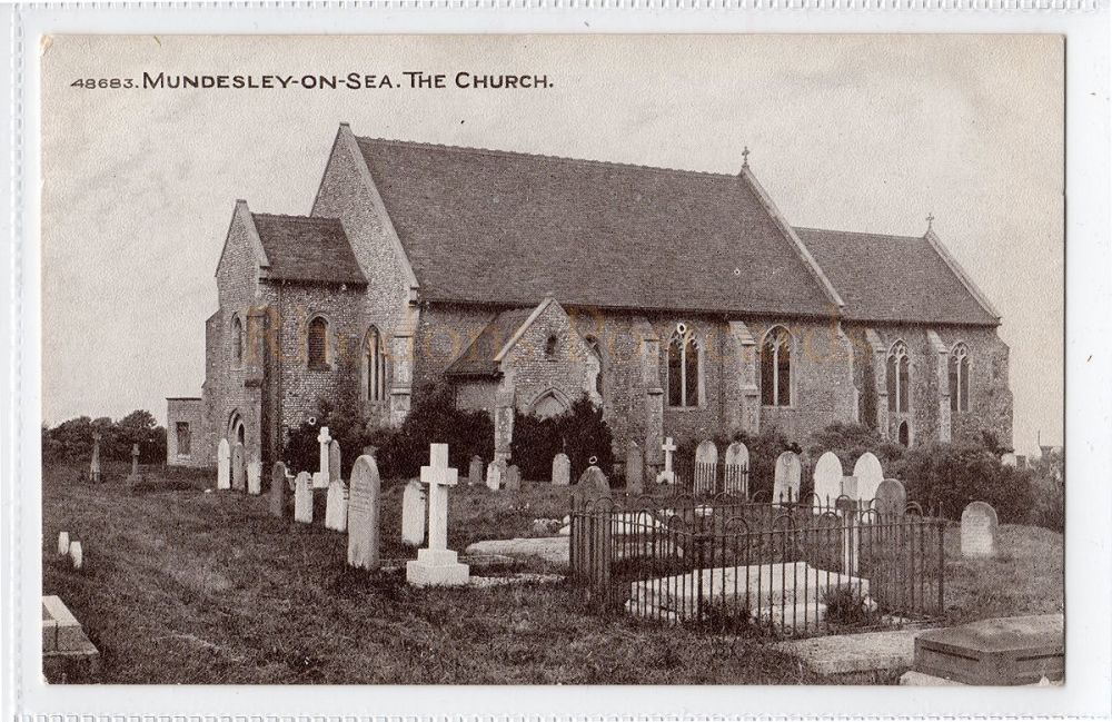 All Saints Church, Mundesley on Sea, Norfolk Photo Postcard