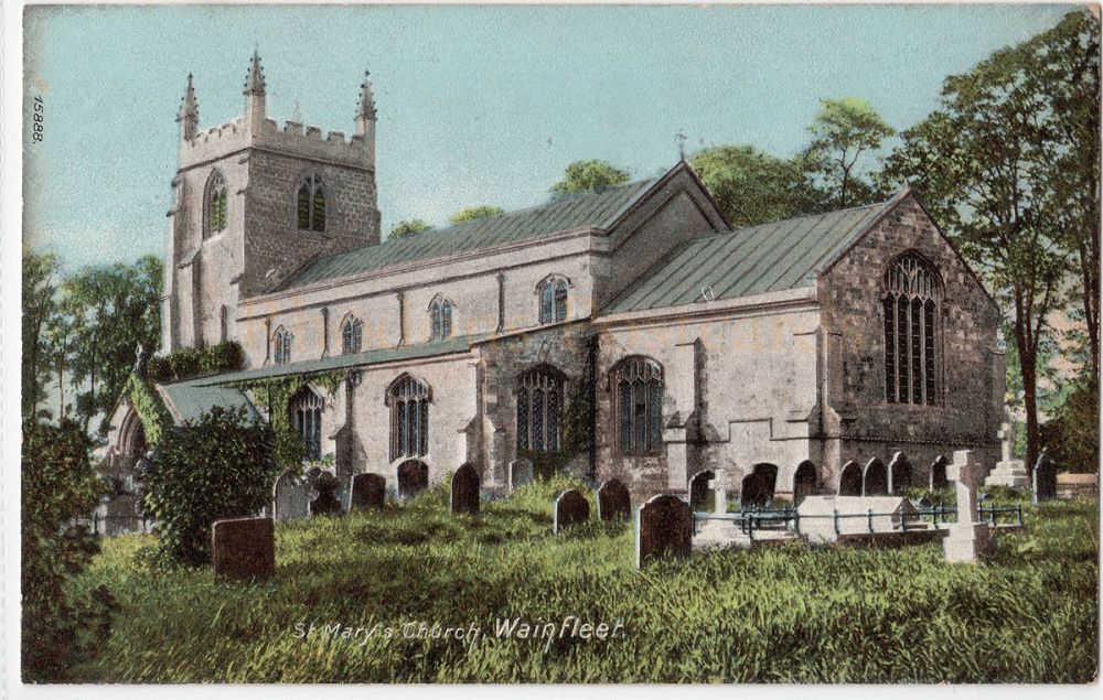 St Marys Parish Church, Wainfleet All Saints - Colour Postcard