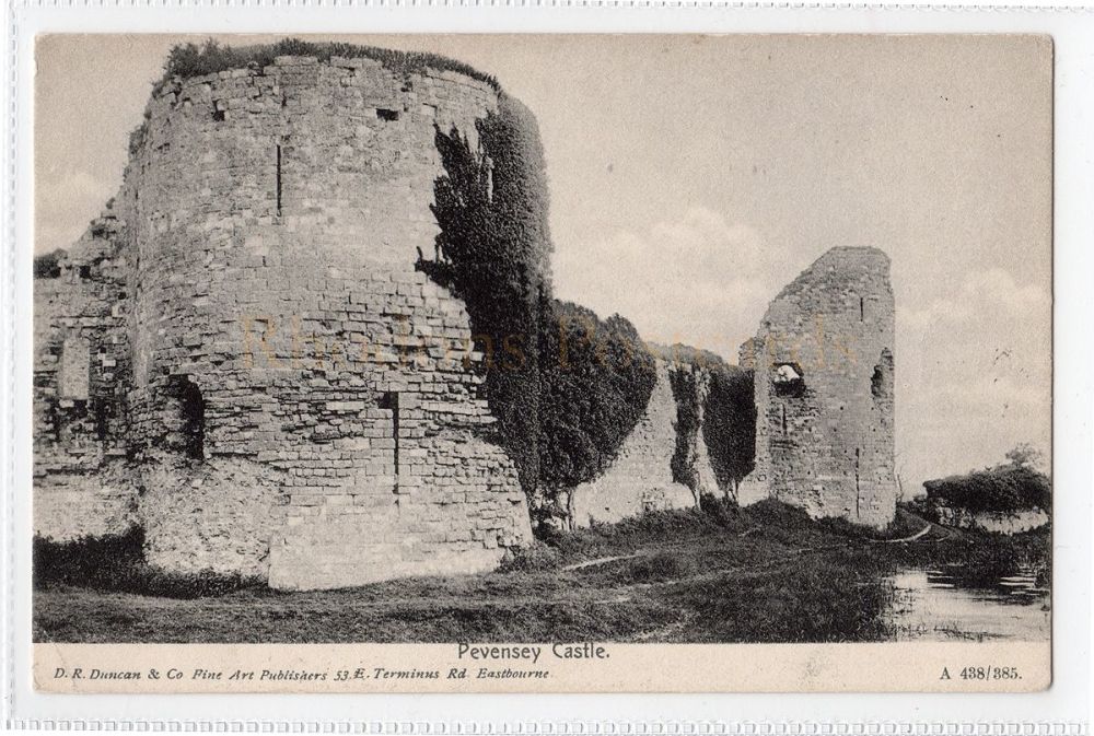 Pevensey Castle, East Sussex - Early 1900s Postcard