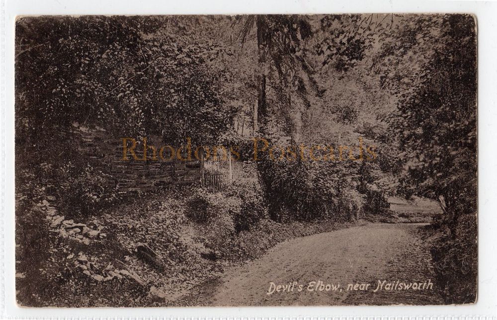 Devils Elbow Near Nailsworth Glocestershire Early 1900s Postcard