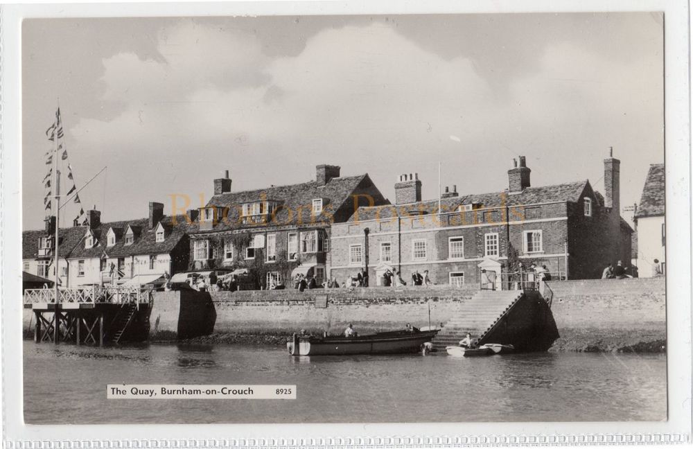 The Quay, Burnham on Crouch Essex - Real Photo Postcard 