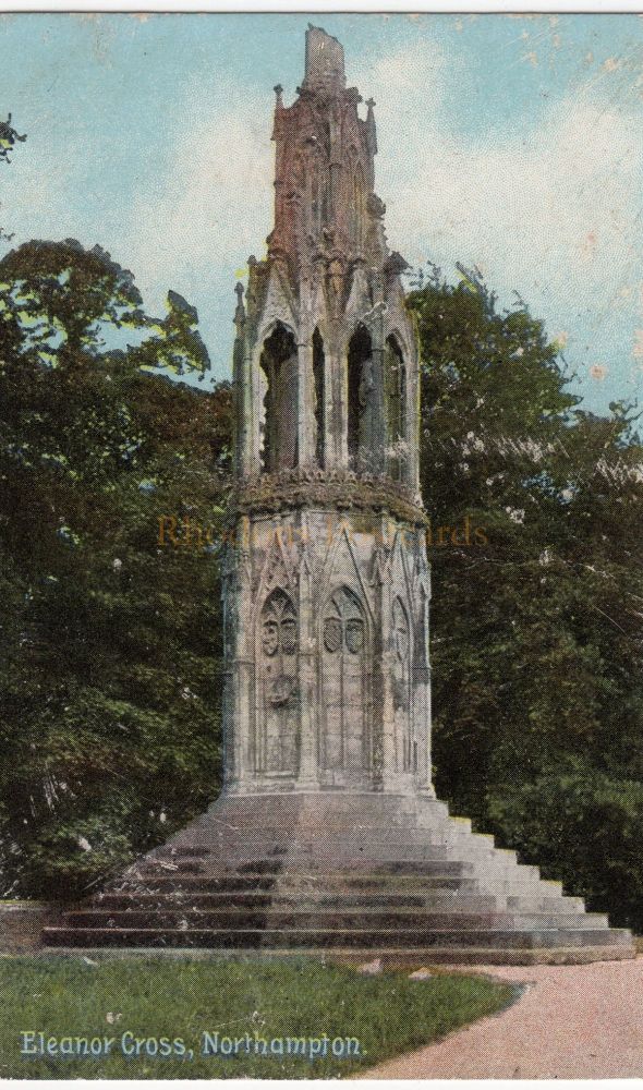 Eleanor Cross, Northampton - Early 1900s Postcard