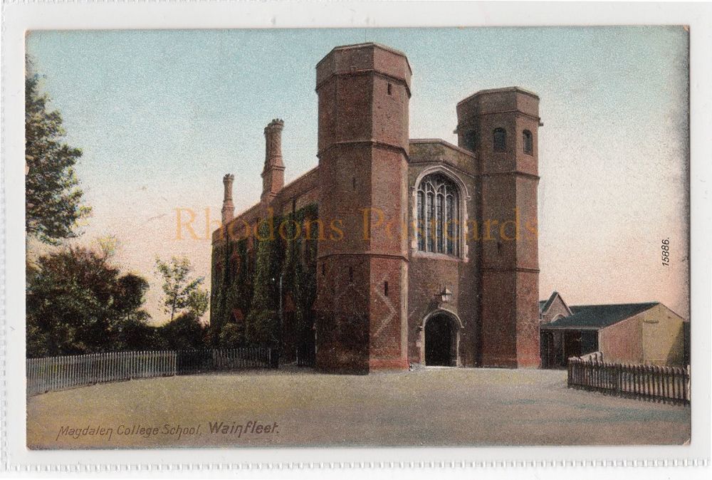 Magdelen College School, Wainfleet, Lincolnshire, Colour Postcard