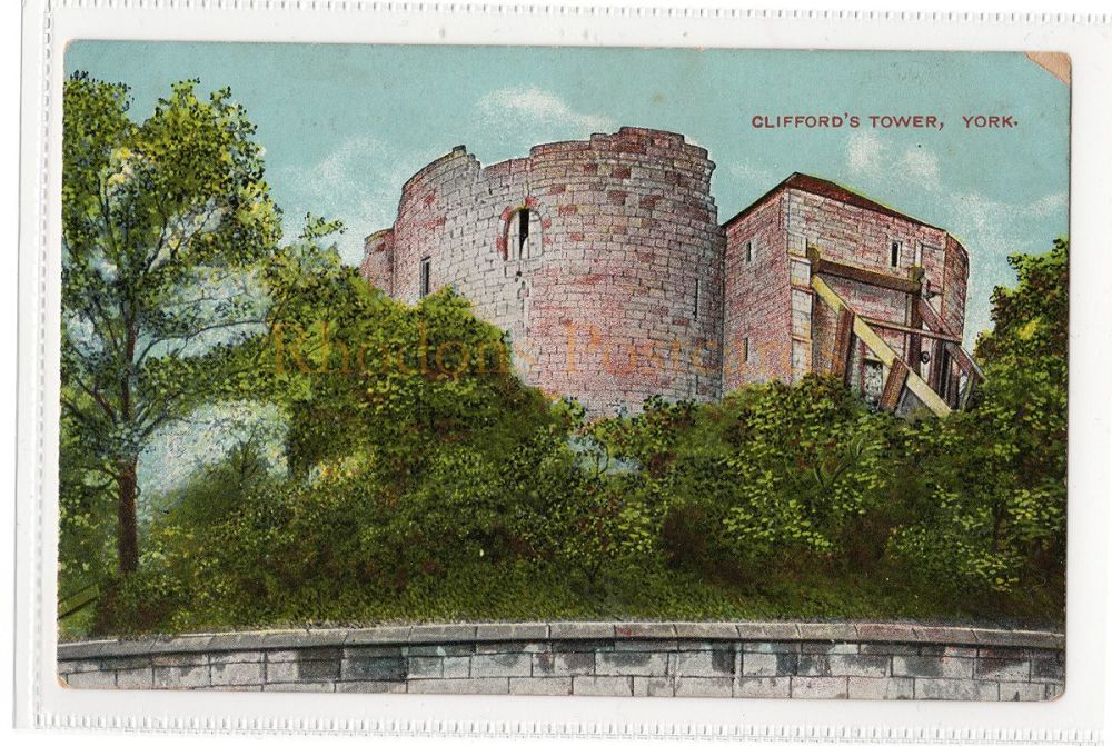Cliffords Tower, York - Early 1900s 'Star' Series Postcard