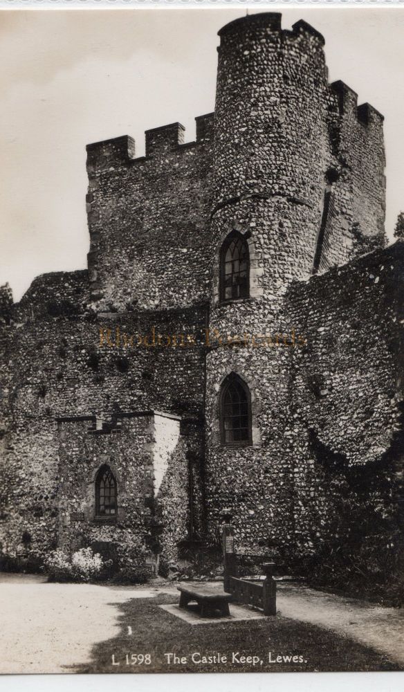 The Castle Keep, Lewes - Dennis 'Dainty' Series RP Postcard