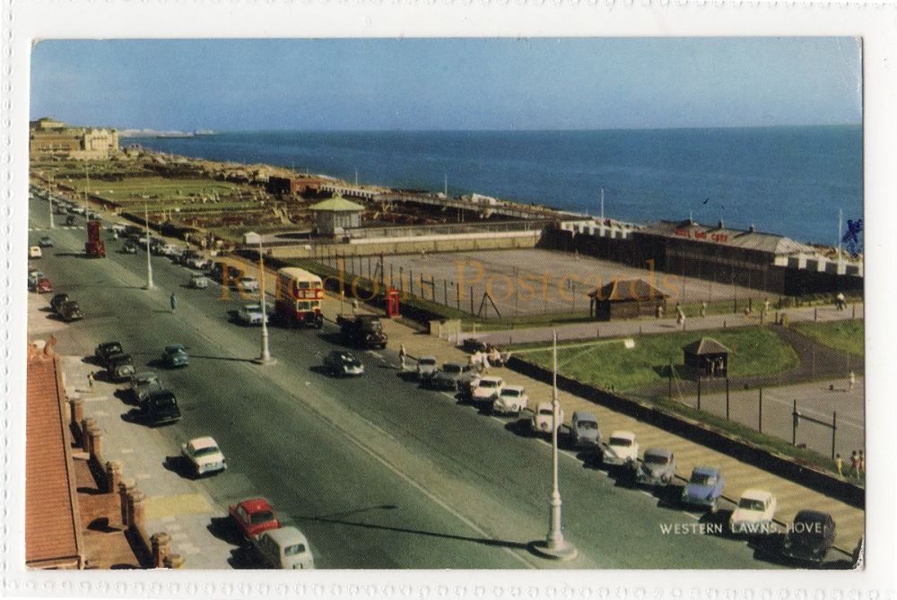Western Lawns, Hove, Sussex - 1960s Photo Postcard