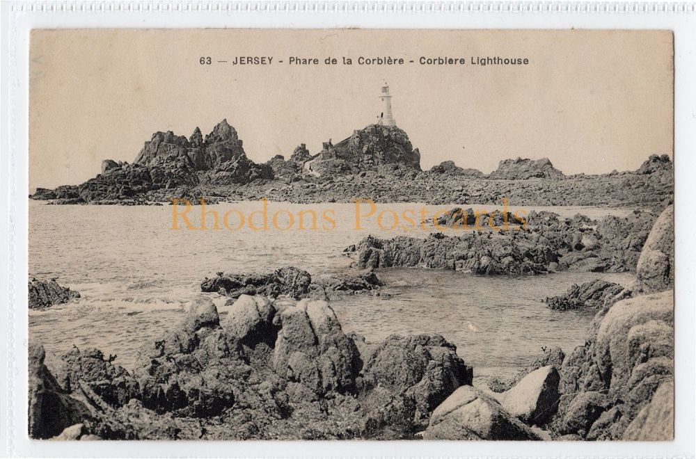  Corbiere Lighthouse, Jersey - Early 1900s Postcard