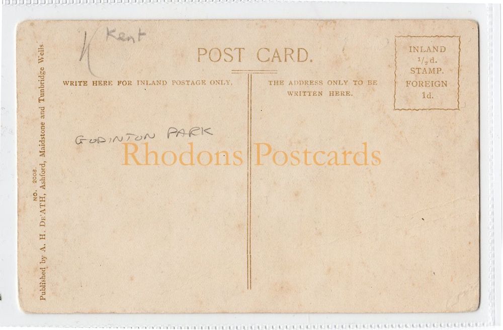 Chart Avenue, Godinton Park, Kent - Early 1900s Postcard