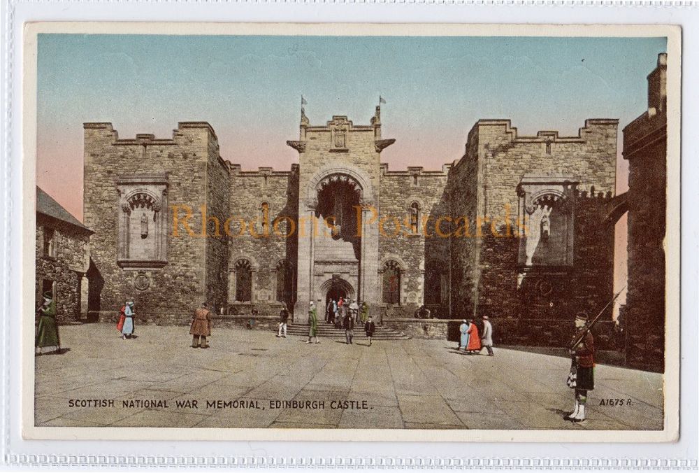 Edinburgh Castle, Scottish National War Memorial Postcard