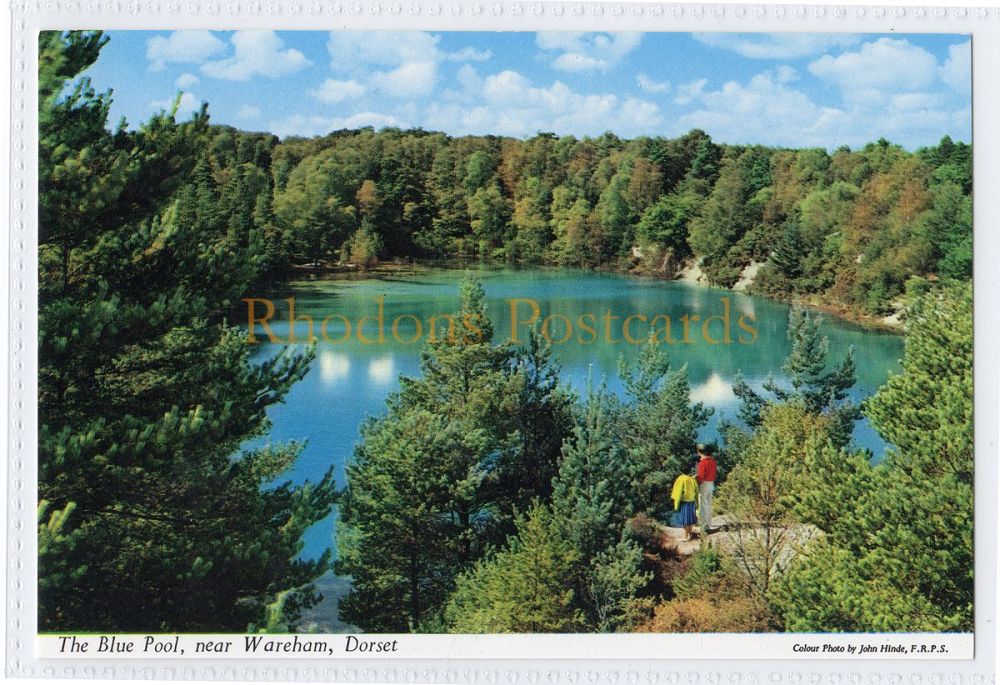 The Blue Pool Near Wareham Dorset - John Hinde Postcard