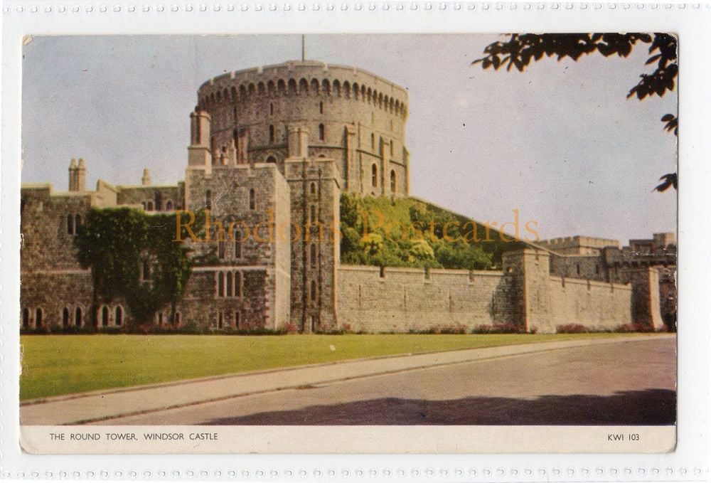 The Round Tower, Windsor Castle-Real Colour Photo Postcard