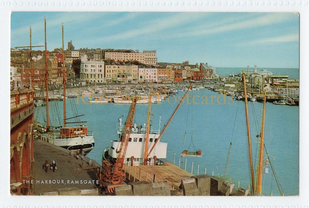 The Harbour, Ramsgate, Kent- Circa 1960s Postcard
