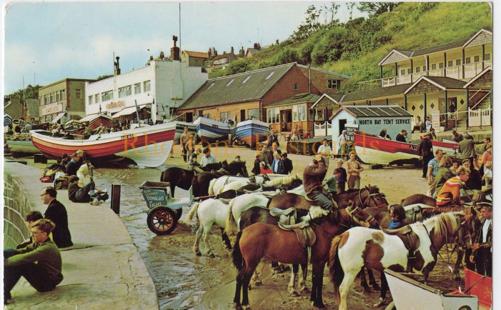 Coble Landing, Filey, Yorkshire-Fishing Boats, Beach Ponies 