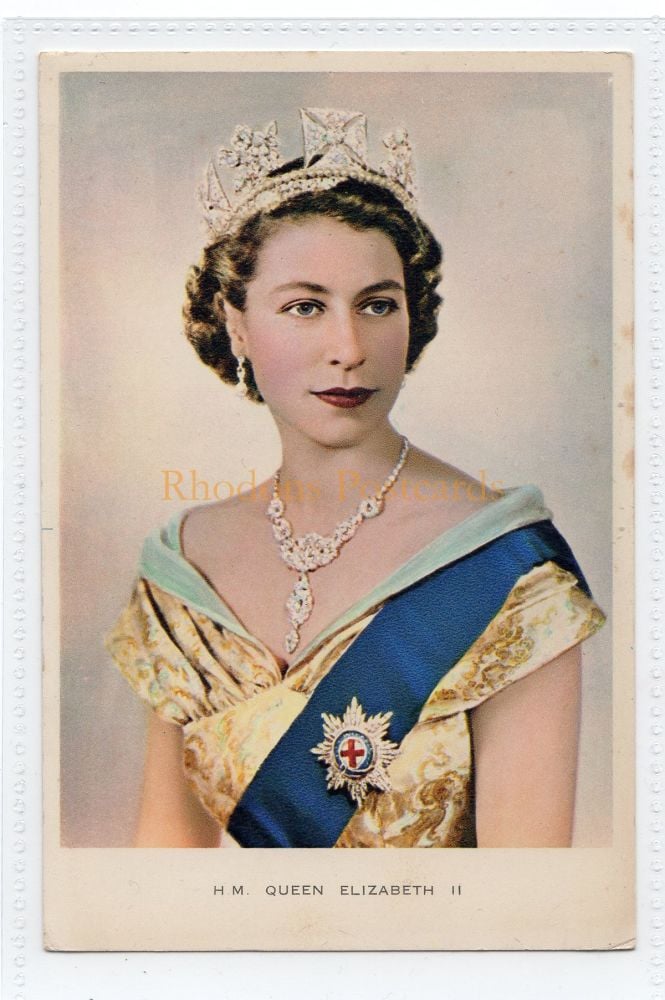 H M Queen Elizabeth II-Portrait By Dorothy Wilding R I Postcard