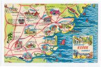 Scenic Map Of Essex Postcard