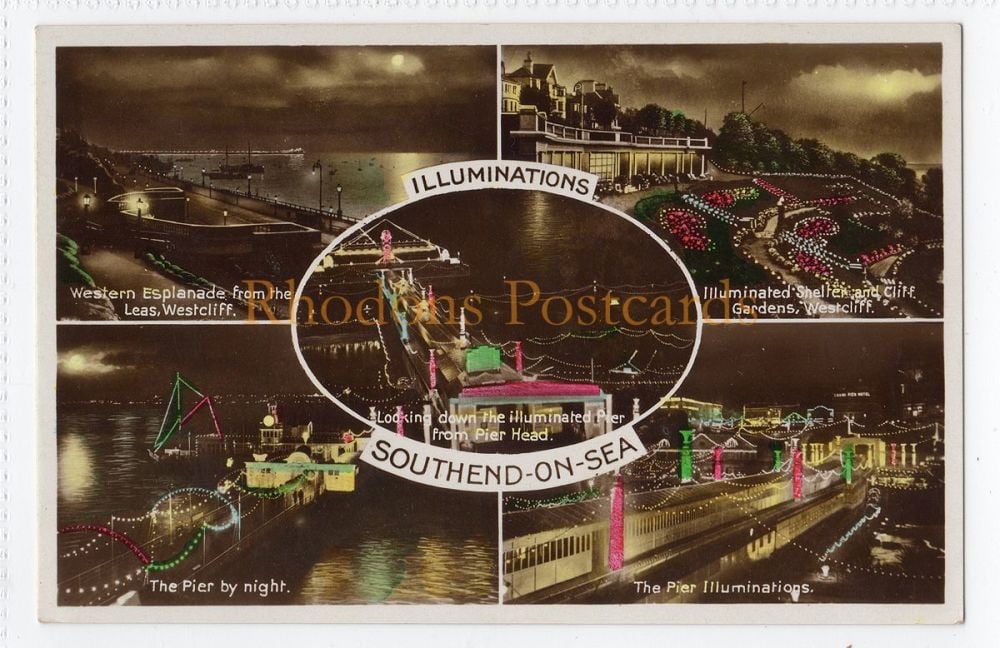 Southend on Sea Illuminations-Multiview Postcard