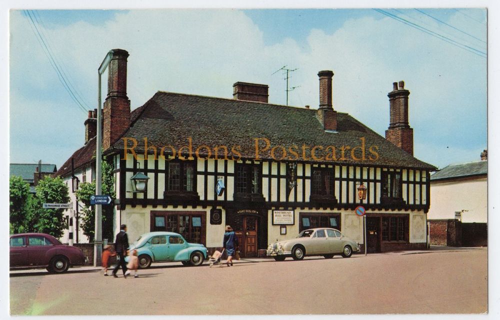 The Bull Hotel, Halstead, Essex-1960s Postcard