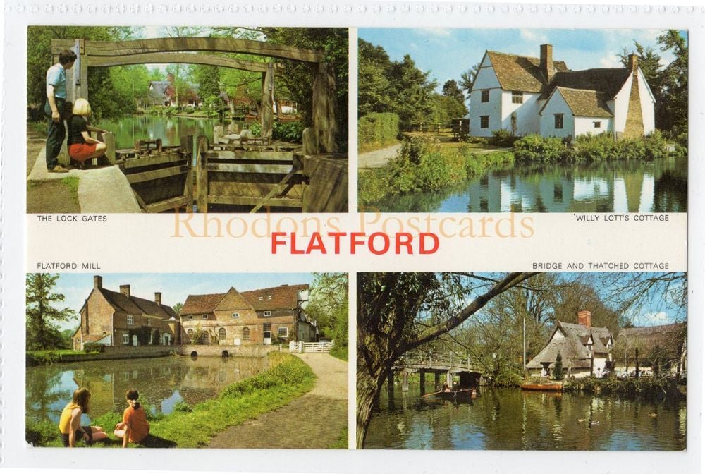 Flatford, Suffolk-Multiview Photo Postcard