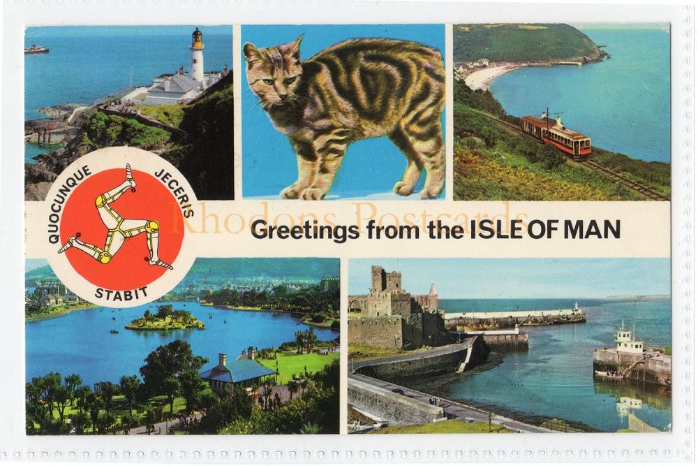 I O M Multiview-Isle of Man Railway Centenary 1973 Postmark 