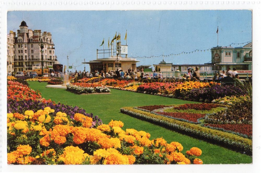 The Carpet Gardens, Eastbourne-1970s Postmark-Black and White Minstrels