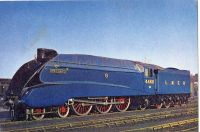 L&N E R Mallard Steam Locomotive-1970s Dixon Postcard # T 2905