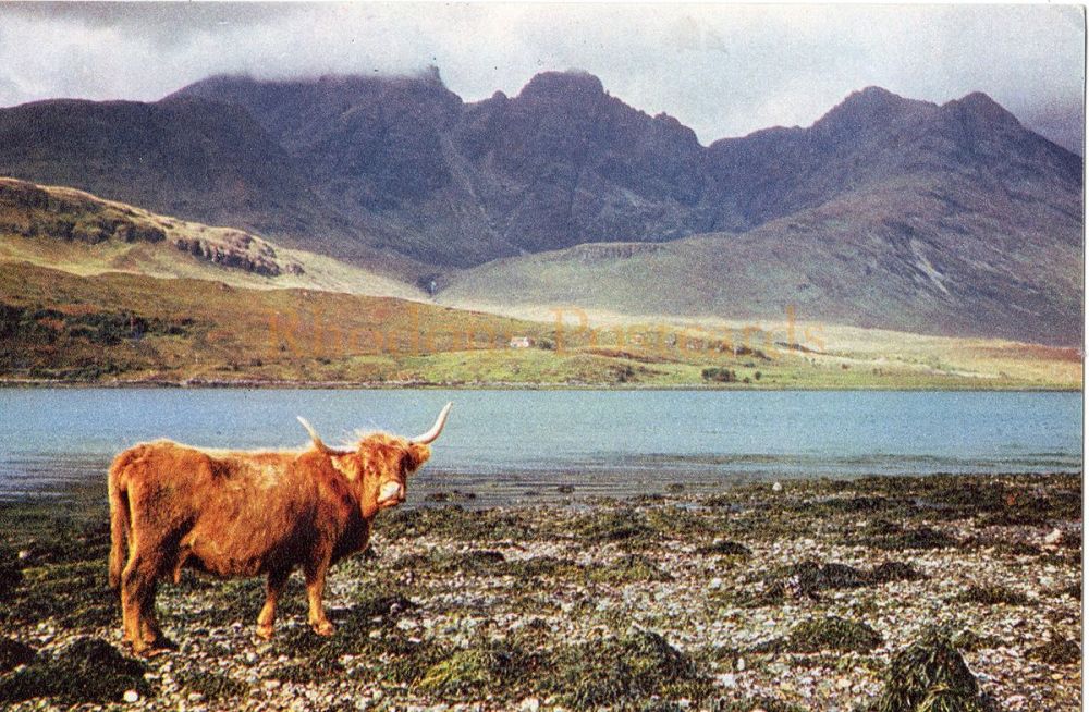 Blaven From Loch Slapin, Isle of Skye-J A Dixon Colour Postcard #3776