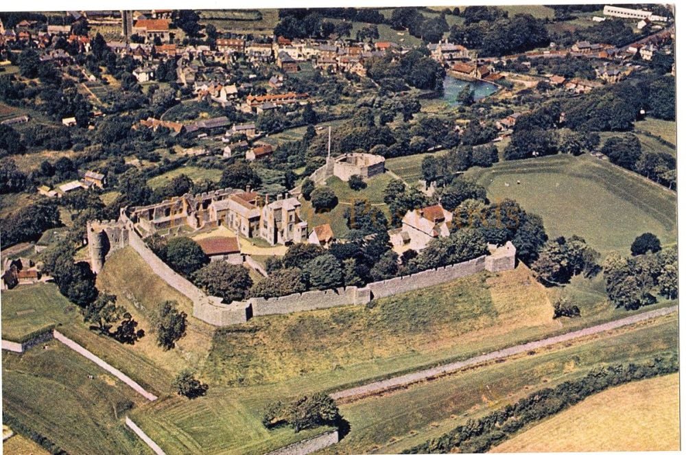 Carisbrooke and Castle, Isle of Wight-J A Dixon Postcard #1458