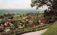 Shaftsbury, Dorset, St James Village & Church-J A Dixon Postcard 