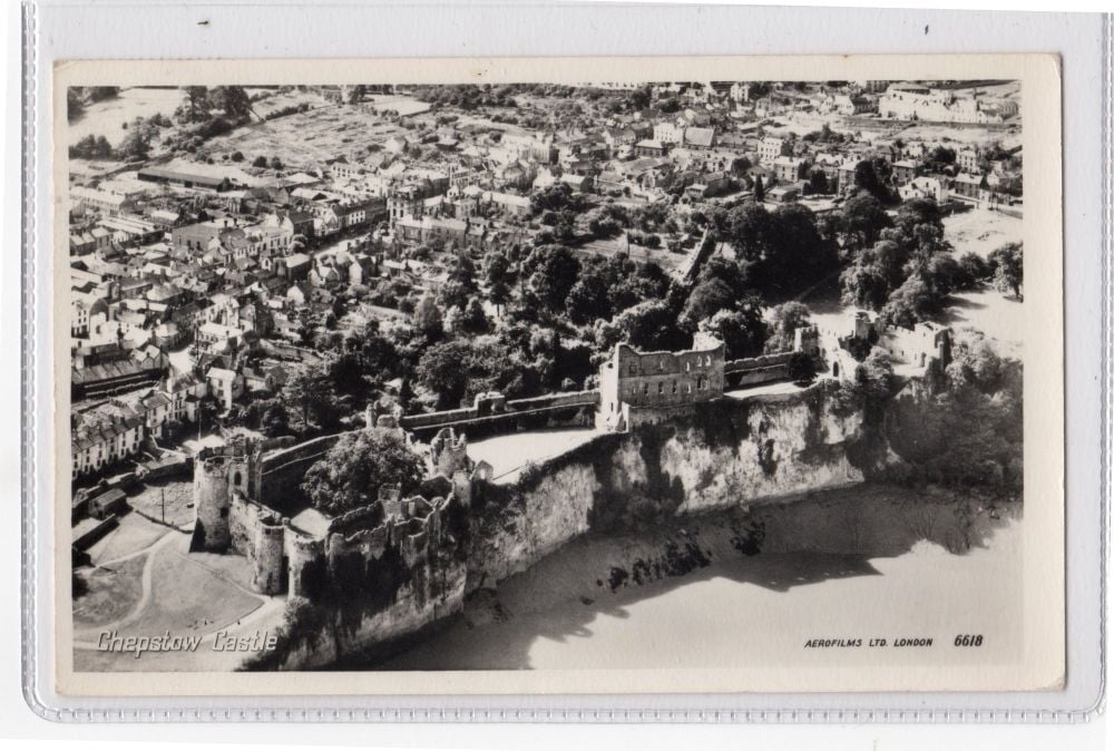  Chepstow Castle,Chepstow, Monmouthshire-Aerial Photo Postcard