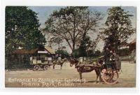 Entrance to Zoological Gardens, Phoenix Park Dublin-Early 1900s Postcard