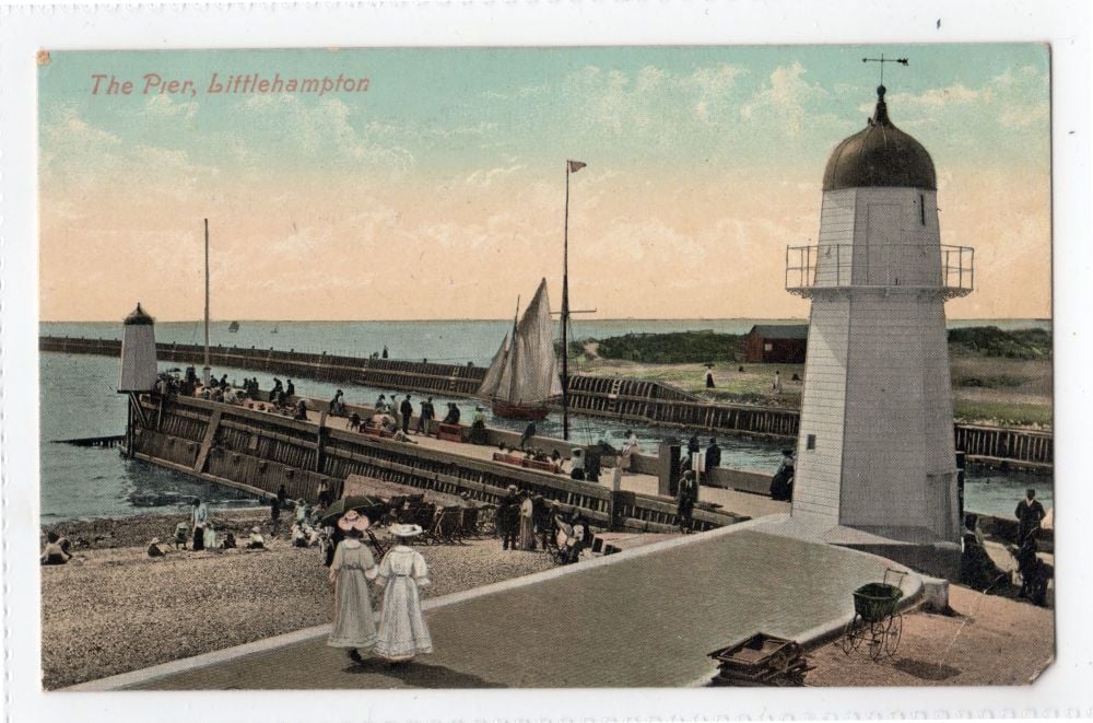 The Pier, Littlehampton, Sussex-Early 1900s Valentines Postcard