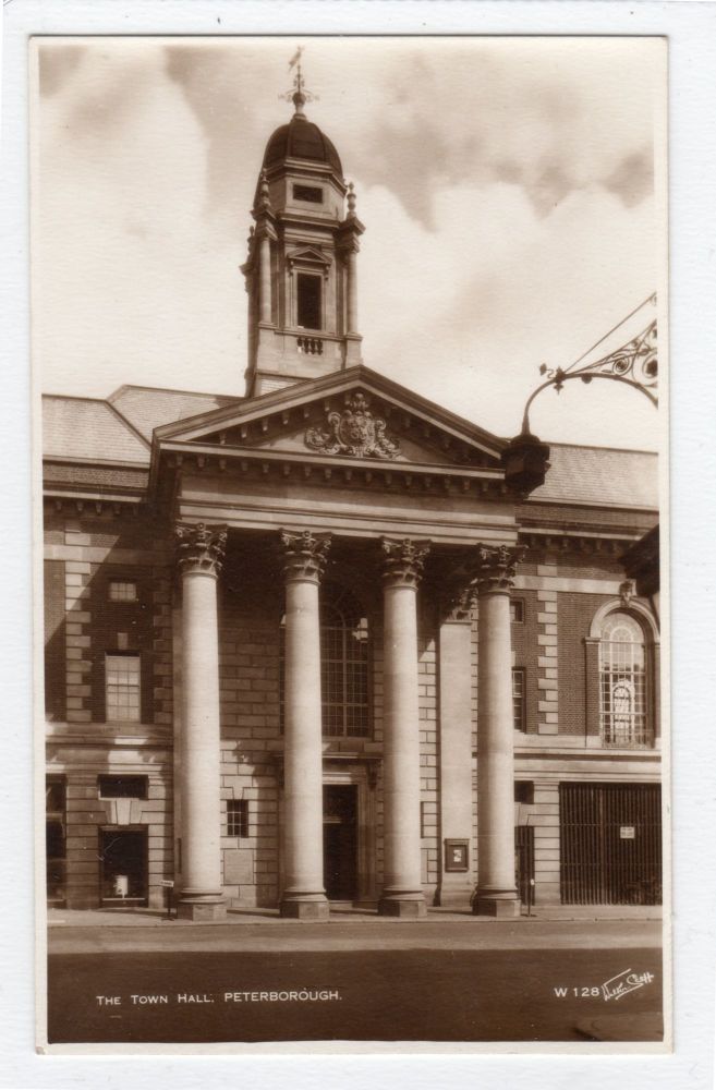 The Town Hall, Peterborough-Walter Scott Real Photo Postcard