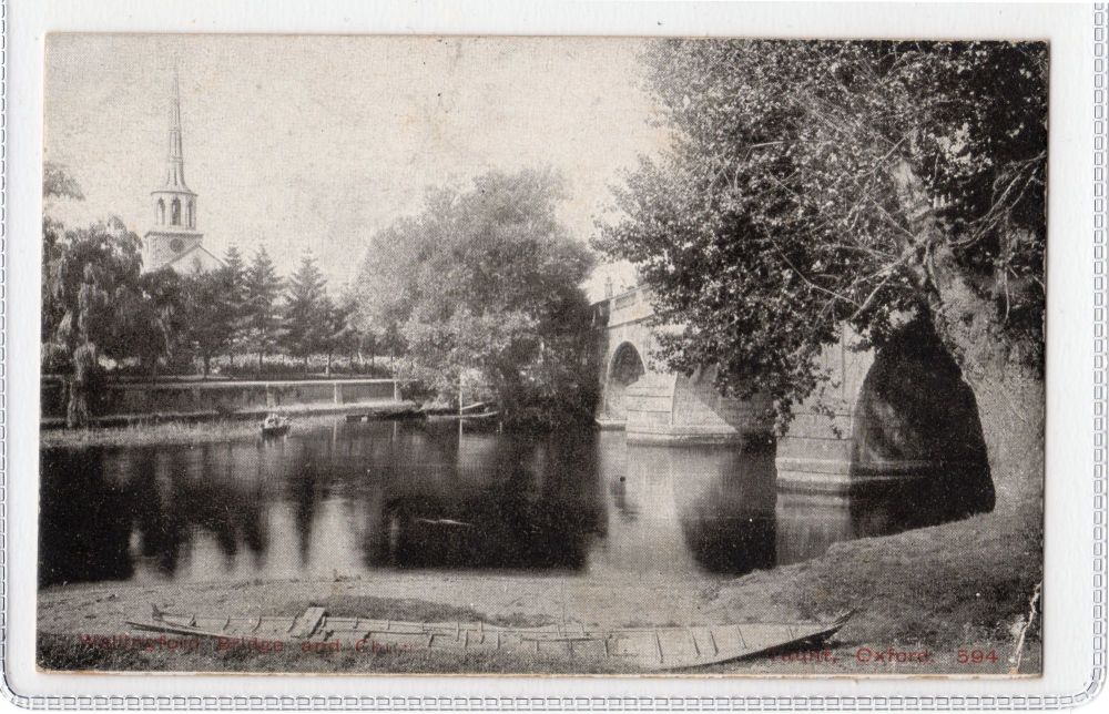 Wallingford Bridge and Church Oxfordshire-Taunt Oxford Postcard 